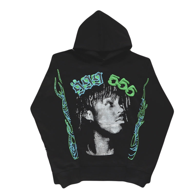 Sp5der X Juice Hoodie Sweatshirt Black