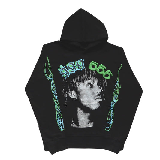 Sp5der X Juice Hoodie Sweatshirt Black
