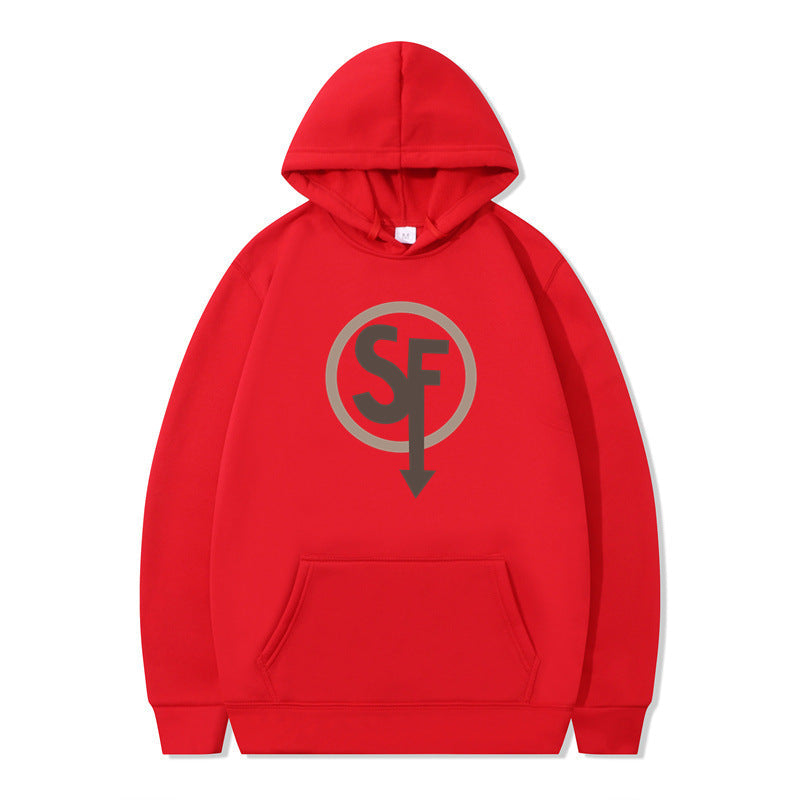 Sally Face Hoodie Classic Logo Brushed Hoody Leisure Sports