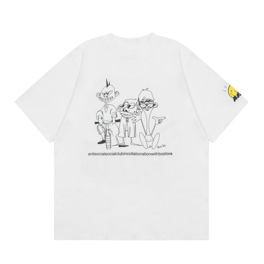 ANTI SOCIAL CLUB T-Shirt Print Casual