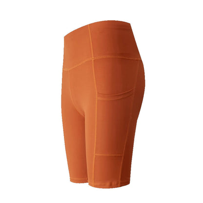 Women Yoga Sports Shorts Elastic Running Training