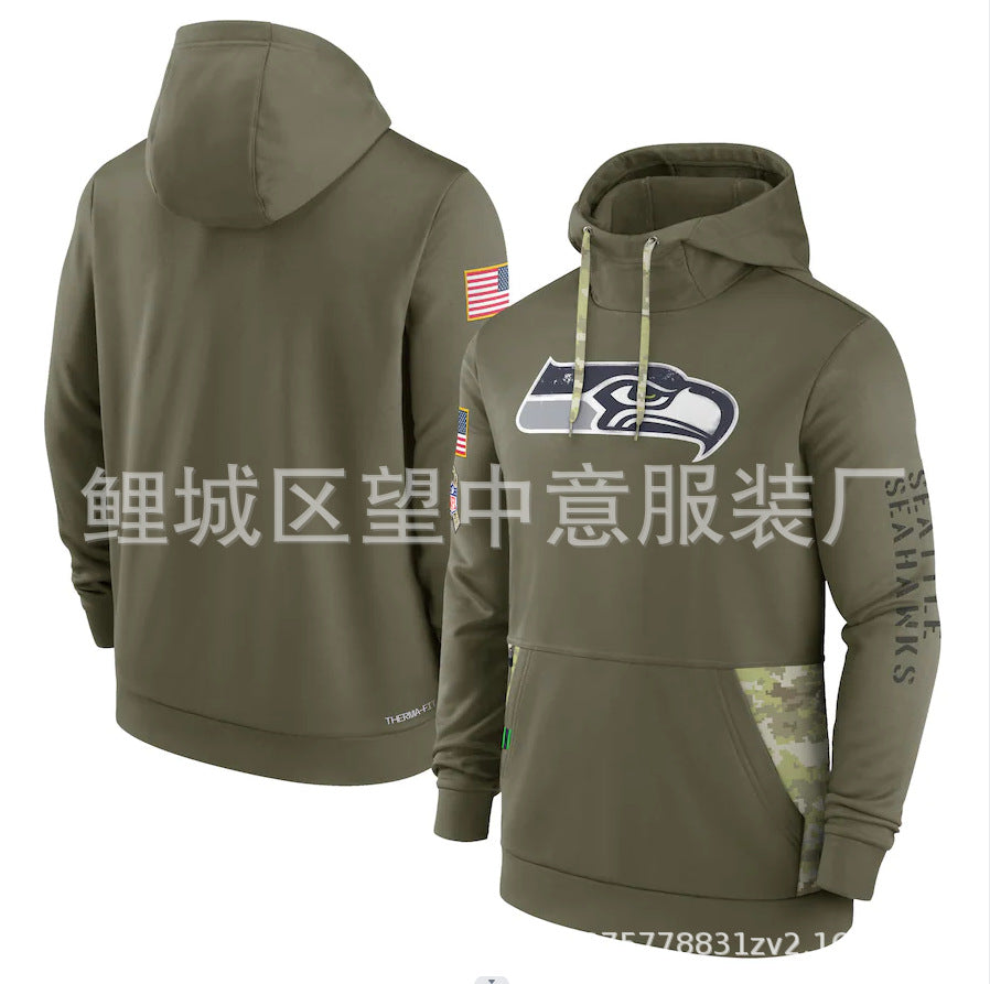 NFL Hoodie Sweater Men's NFL Football Suit Sports Hoodie Top