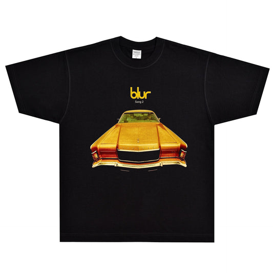 Rock Star T Shirt Blur Song T-shirt Rock Band American Retro Street Loose Trendy Men's Short Sleeve