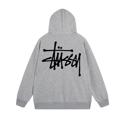 Stussy Hoodie Zip Cardigan Hooded Sweater