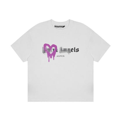 Palm Angle T Shirts Heart Printing Loose