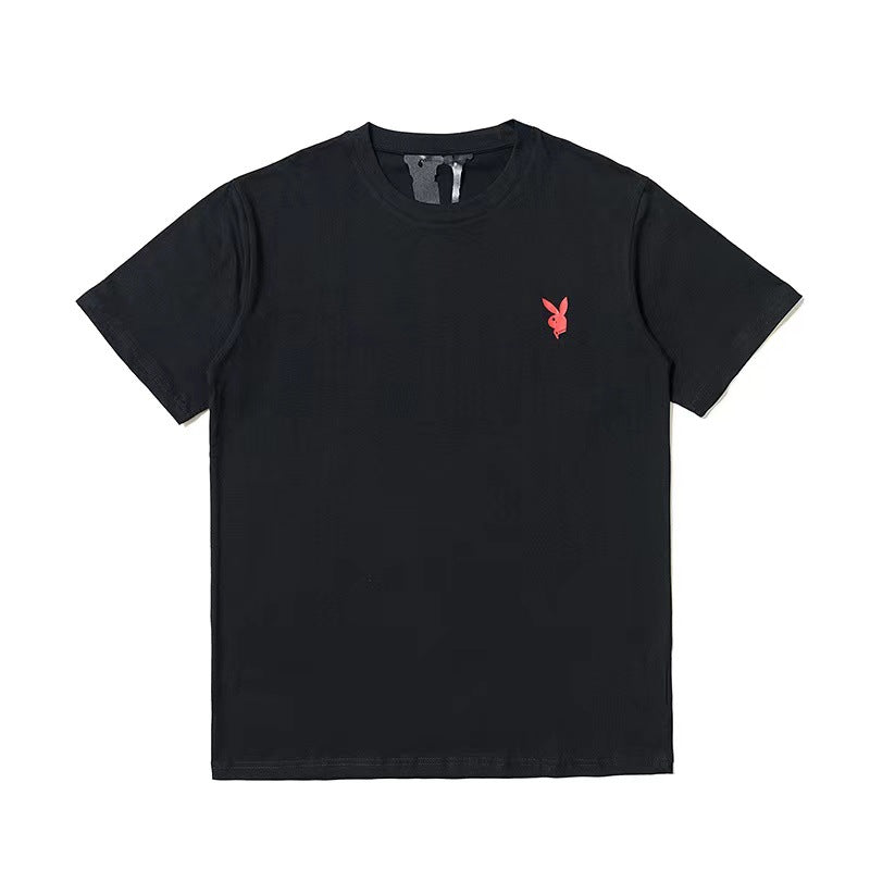 Vlone T Shirts V-Shaped Female Printed Short Sleeve T-shirt Men's and Women's Hip Hop BF Half Sleeve