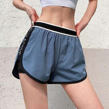 Women Yoga Sports Shorts Running Workout Training