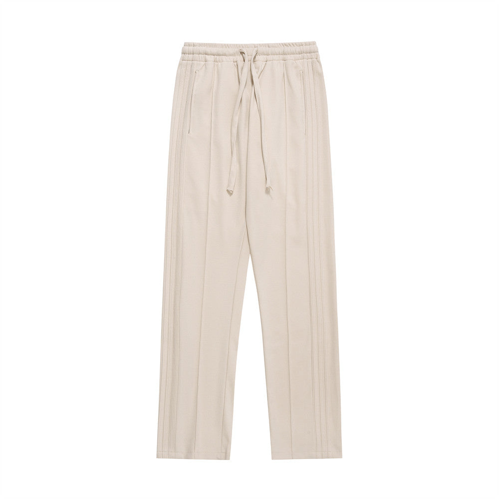 Men Sweatpants Casual Pants Men's Solid Color Straight Loose Track Pants