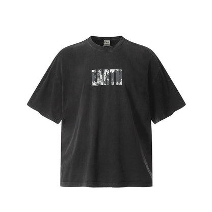 Unisex T-Shirts FAR. ARCHIVE EARTH VINTAGE Distressed Loose T-shirt