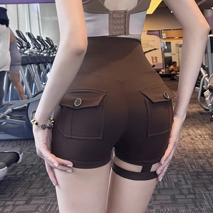 Women Yoga Sports Shorts Sexy Running Fitness Sports Hot Pants