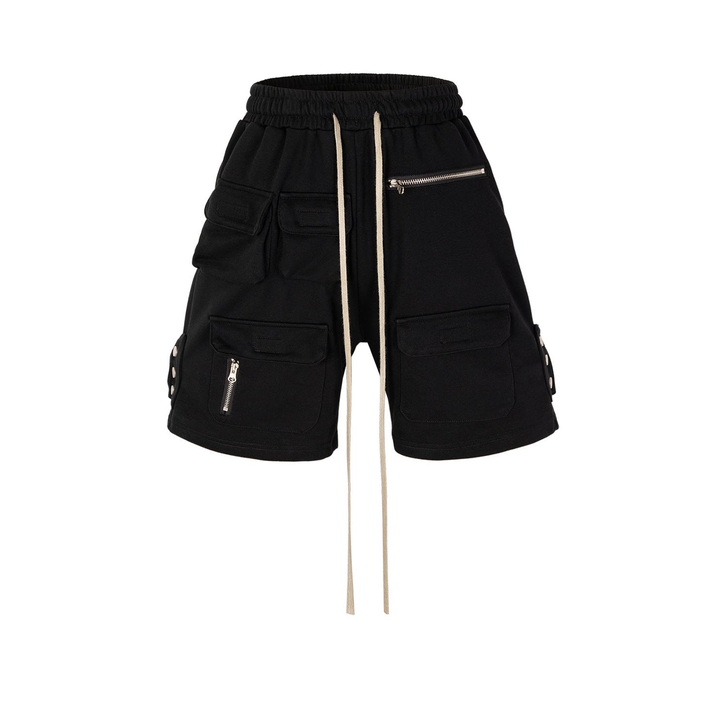 MIJKO Mens Shorts Zip-breasted Casual Unisex Shorts