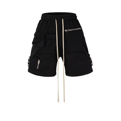 MIJKO Mens Shorts Zip-breasted Casual Unisex Shorts