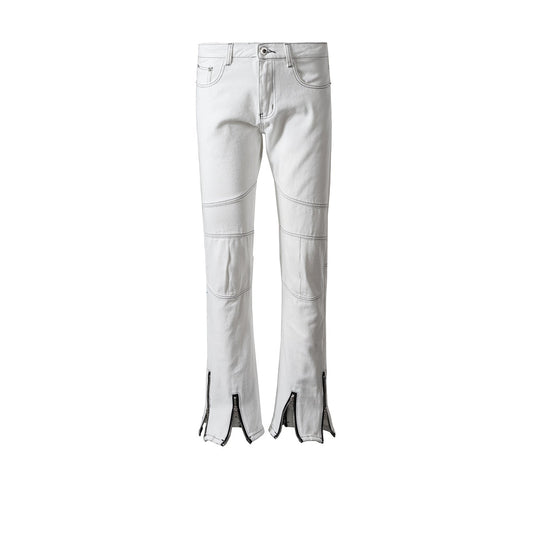 MIJKO Men's Vintage Pants MIJKO Men's Women's Autumn and Winter Wide Feet Pants Jeans