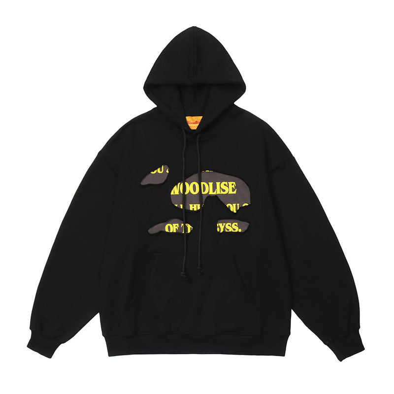 Men Hoodie Washed Hooded Sweater Men's and Women's Retro Couple Sweater