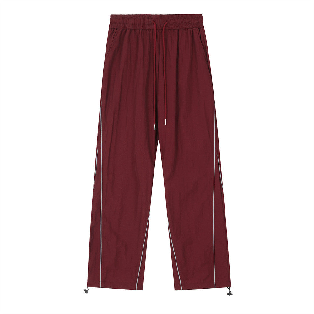 Men Sweatpants Casual Trousers Men's Quick-Drying Loose Outdoor Sports Straight Pants
