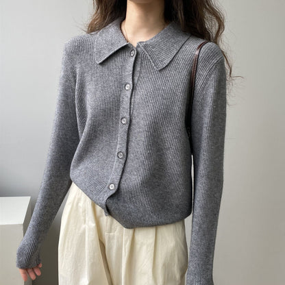 Women Cardigan Sweater Knitted Cardigan Autumn Sweater Jacket Long-Sleeved 8t8205