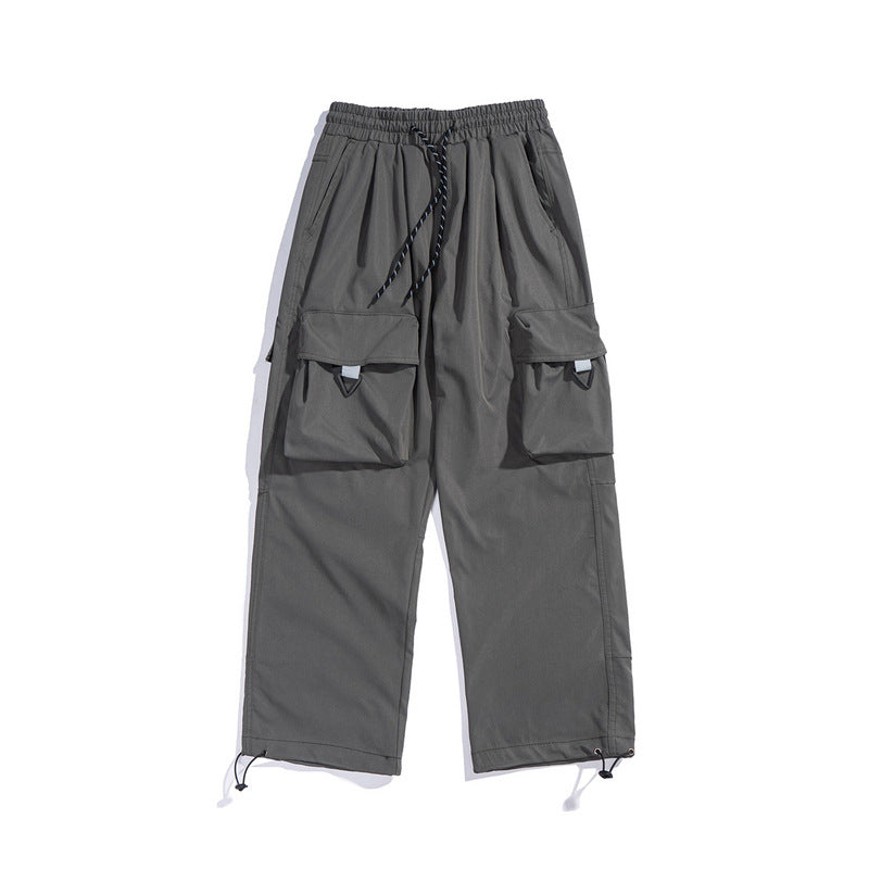 Cargo Pants Three-Dimensional Large Pocket Pure Color Japanese