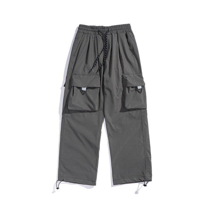 Cargo Pants Three-Dimensional Large Pocket Pure Color Japanese