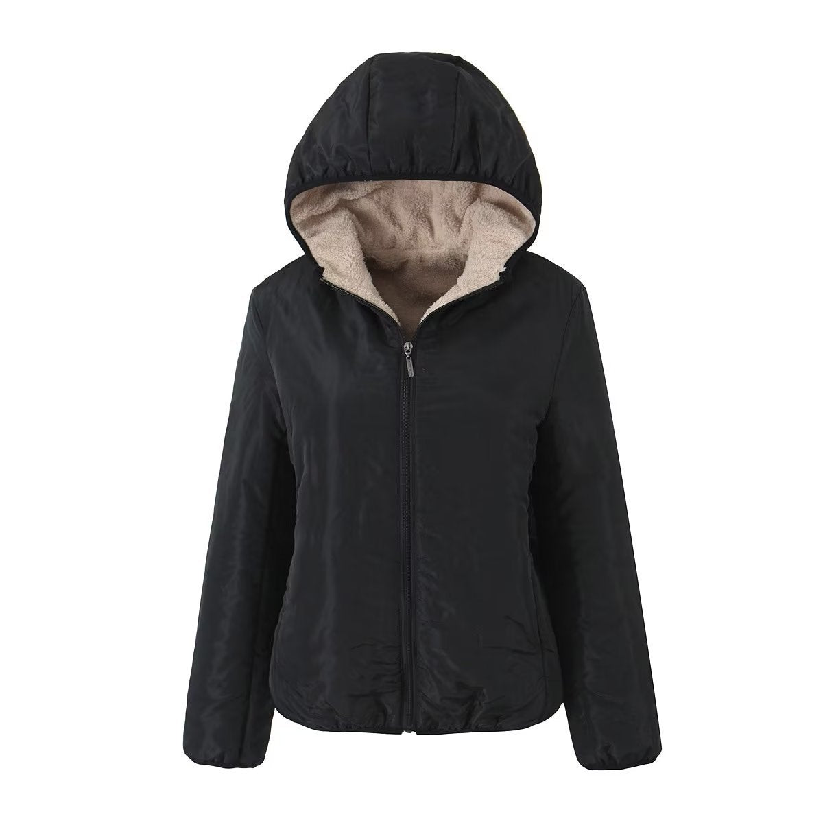 Women Cotton Coat Fleece Hooded Jacket Warm Leisure Fashion