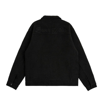 Men Jacket Coat Spring and Autumn Baggy Coat Men's Line Embroidery Jacket