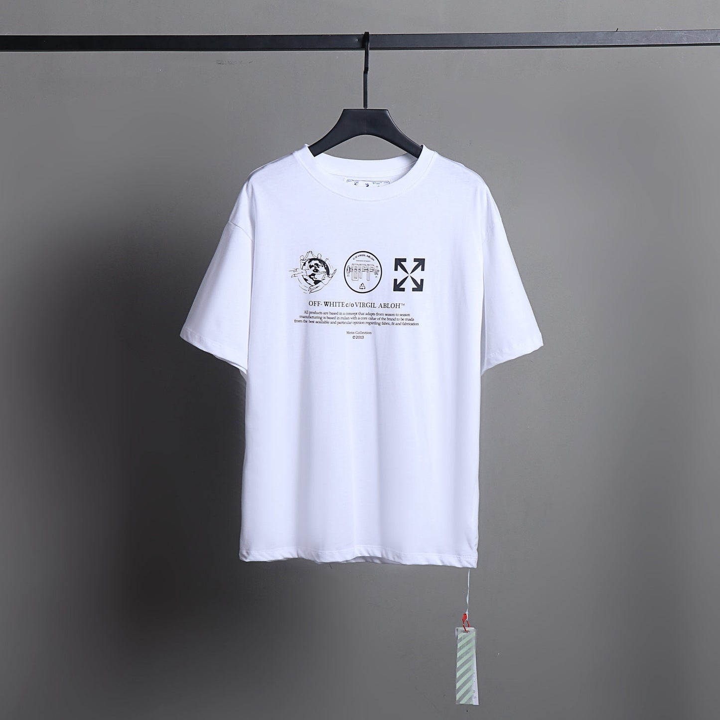 Ow T Shirts Printed Male and Female Trendy Brand Short Sleeve