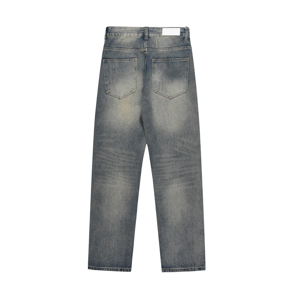 Men Jeans Old Retro Loose Casual