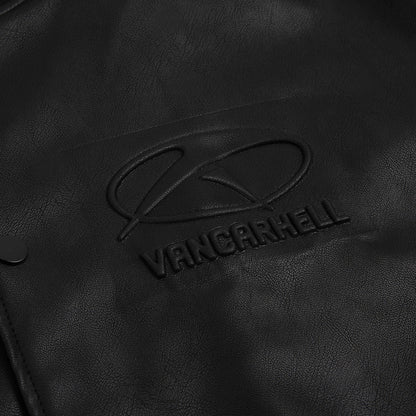 Men Jacket Coat Motorcycle Clothing PU Leather Jacket Coat for Men and Women Spring and Autumn Loose Baseball Uniform