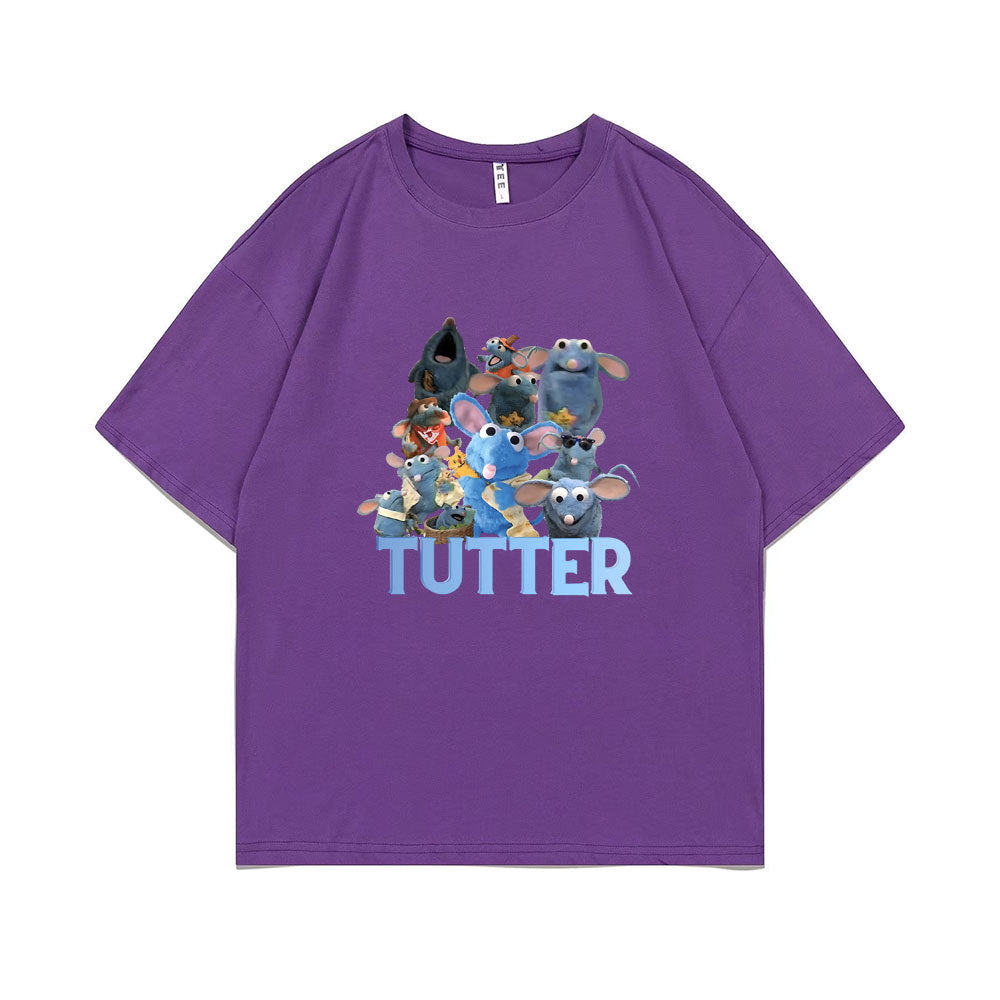 Tutter Rat Meme T-shirt Funny Mouse Print T Shirts