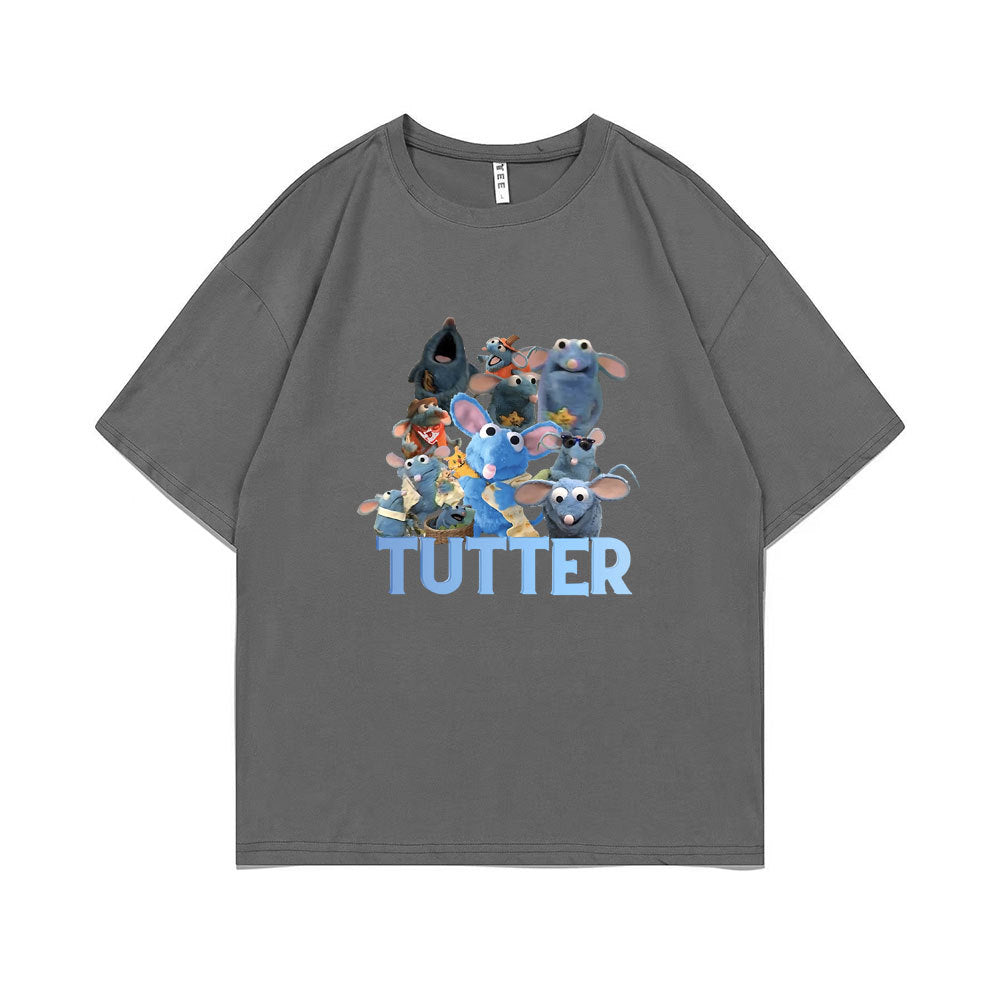 Tutter Rat Meme T-shirt Funny Mouse Print T Shirts