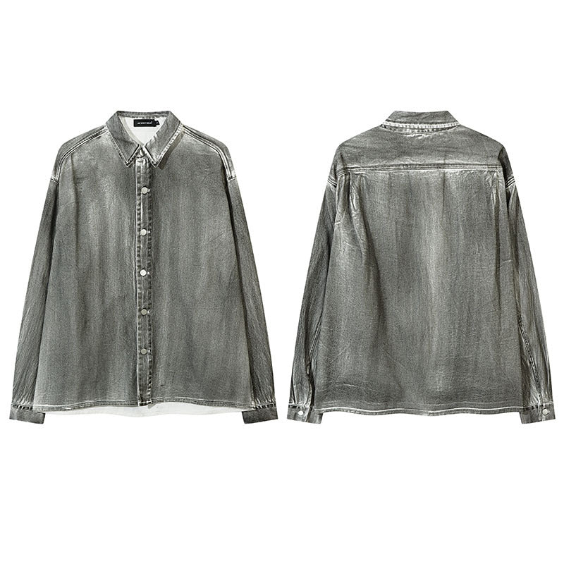 Unisex Vintage Shirt Jacket Men's Jacket