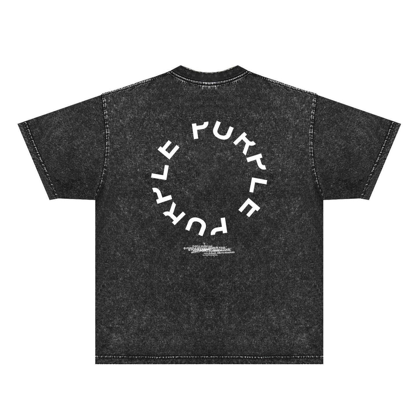 Purple Brand Distressed T Shirts Short Sleeve