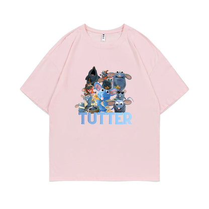 Tutter Rat Meme T-shirt Funny Mouse Print T Shirts