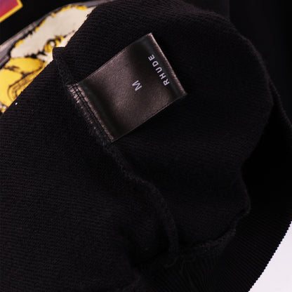 Rhude Hoodie Alphabet Eagle Flame Sleeve Hooded Sweater