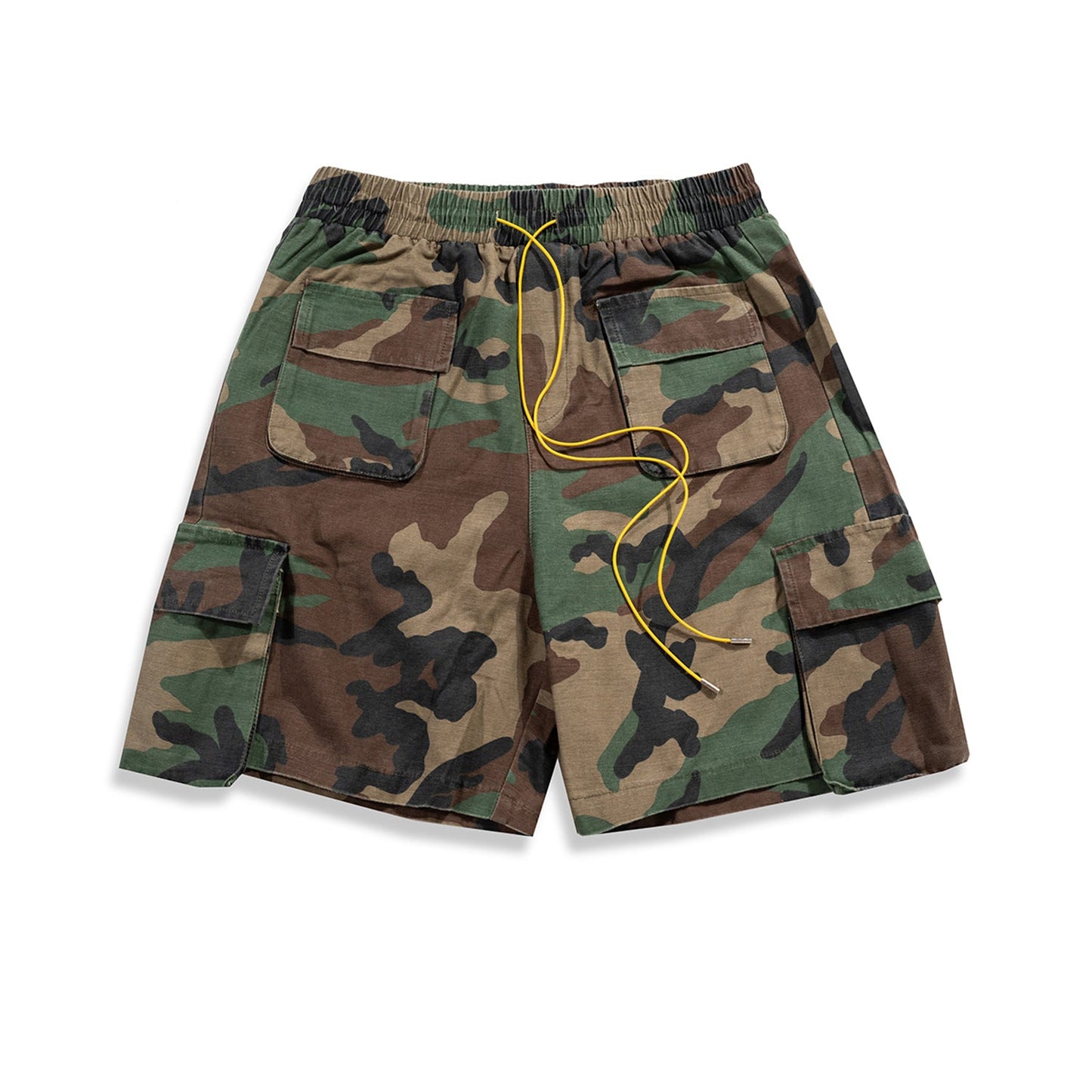 MIJKO Mens Shorts Camouflage Multi-bag Casual Unisex Shorts