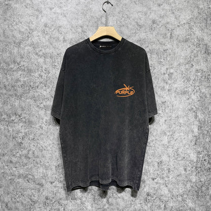 Purple Brand Distressed T Shirts Short Sleeve