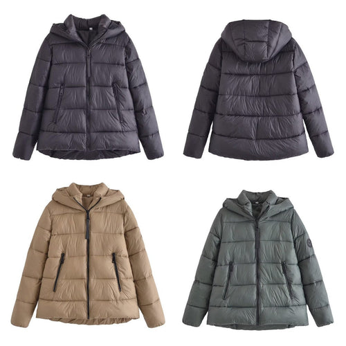 Women Cotton Coat Winter Preppy Style Casual Jacket