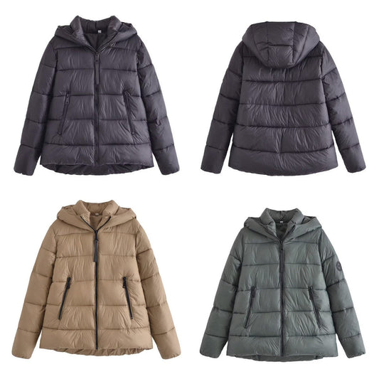 Women Cotton Coat Winter Preppy Style Casual Jacket