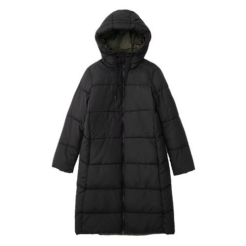Women Cotton Coat Double-Sided Hooded down Jacket