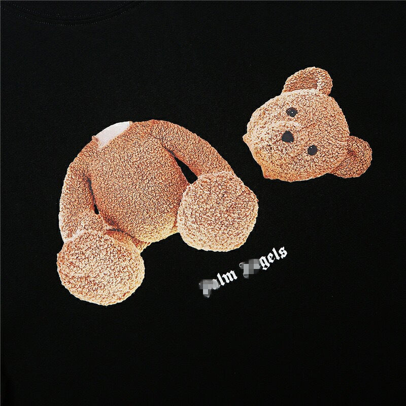 Palm Angle T Shirts Broken Teddy Bear Couple Loose