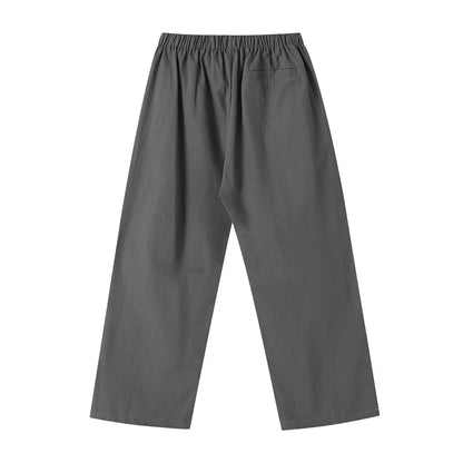 Men Sweatpants Casual Pants Men's Pleated Knee Loose Straight Sports Trousers