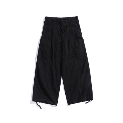 Cargo Pants Japanese Style Overalls Large Pocket Loose