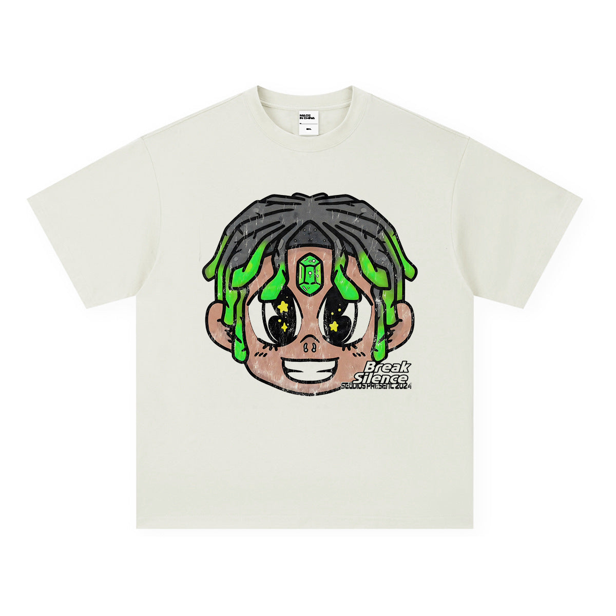 Vintage T-shirts Graffiti Trend Brand Cotton Short Sleeve T-Shirt