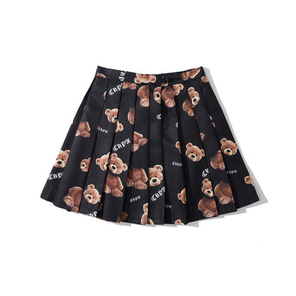 Men Shorts Summer Short Skirt Female Student Pleated Skirt