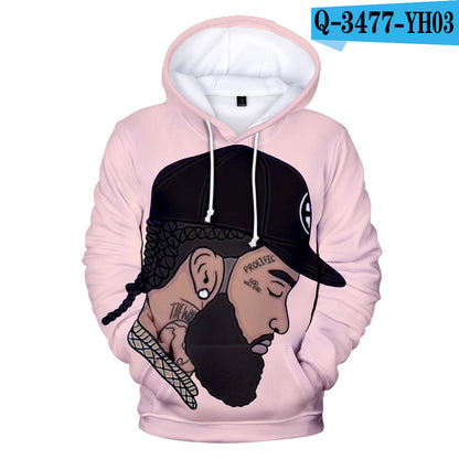 Nipsey Hussle Hoodie Digital 3D Printing