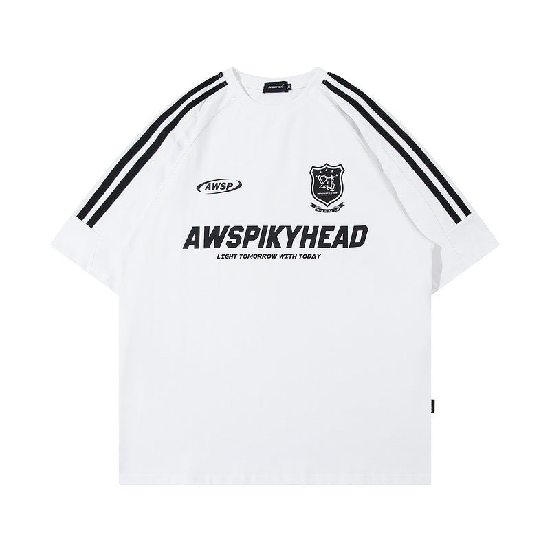 Men T-Shirt Sports Jersey round Neck Short Sleeve T-shirt