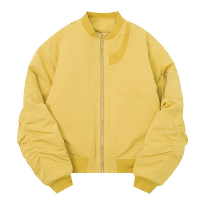 Men Jacket Coat Sleeve Baggy Coat Men's Baseball Uniforms Pilot Jacket Autumn and Winter