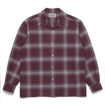 GUILTYPARTIES TIGER Shirts checked striped Hawaiian long-sleeved shirt