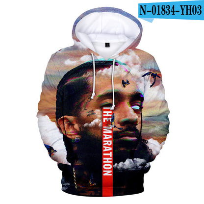 Nipsey Hussle Hoodie Digital 3D Printing