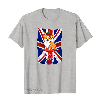 Inspired by Queen's Platinum Jubilee 2022 Elizabeth 70 Years T-shirt Logo Printed Short Sleeve T-shirt