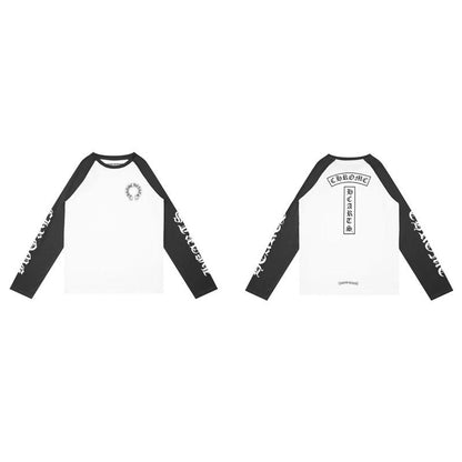 Chh Chrome Heart Long Sleeve Shirt Unisex Fashion Loose Long Sleeve Shirt